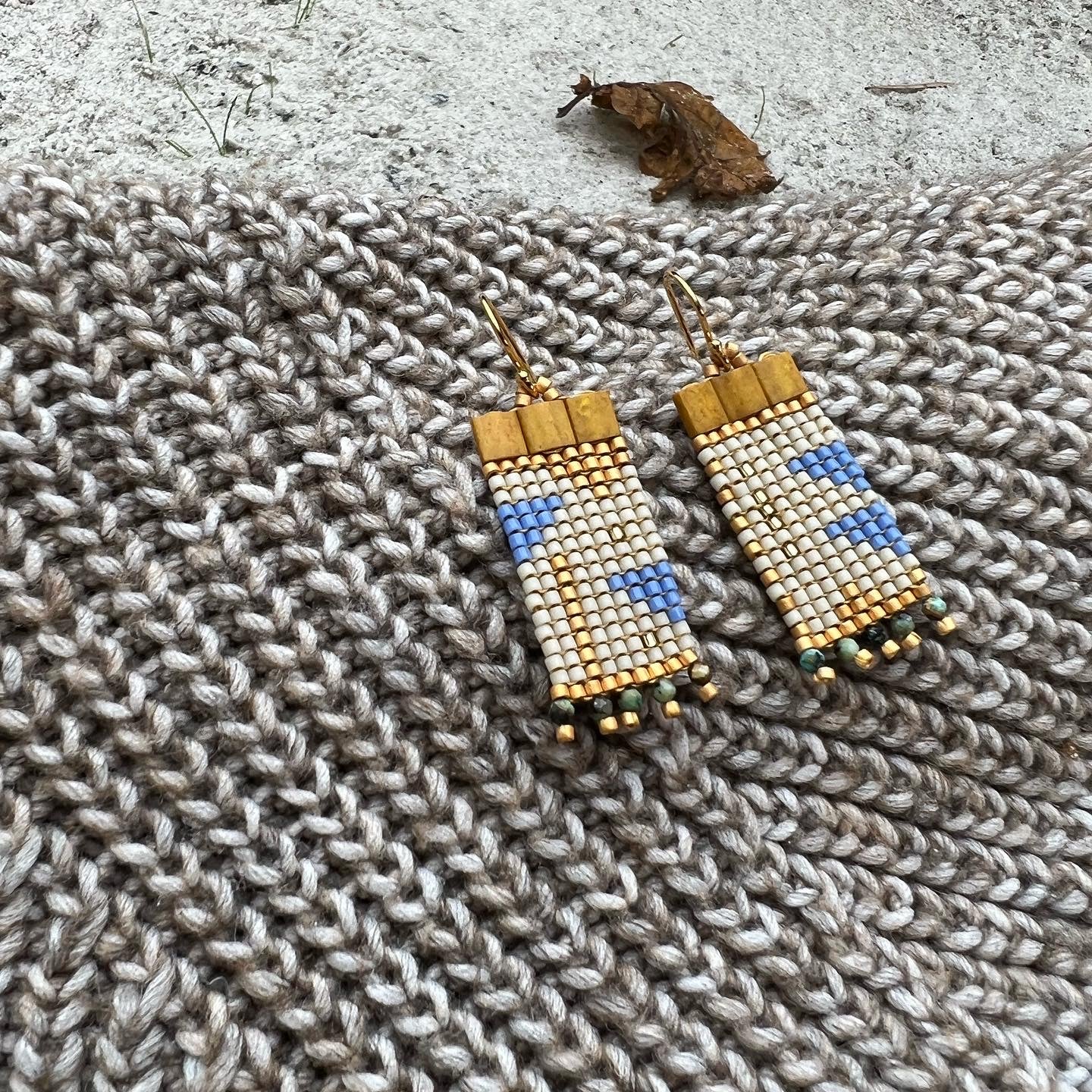 Tribal Soul Woven Pattern Earrings