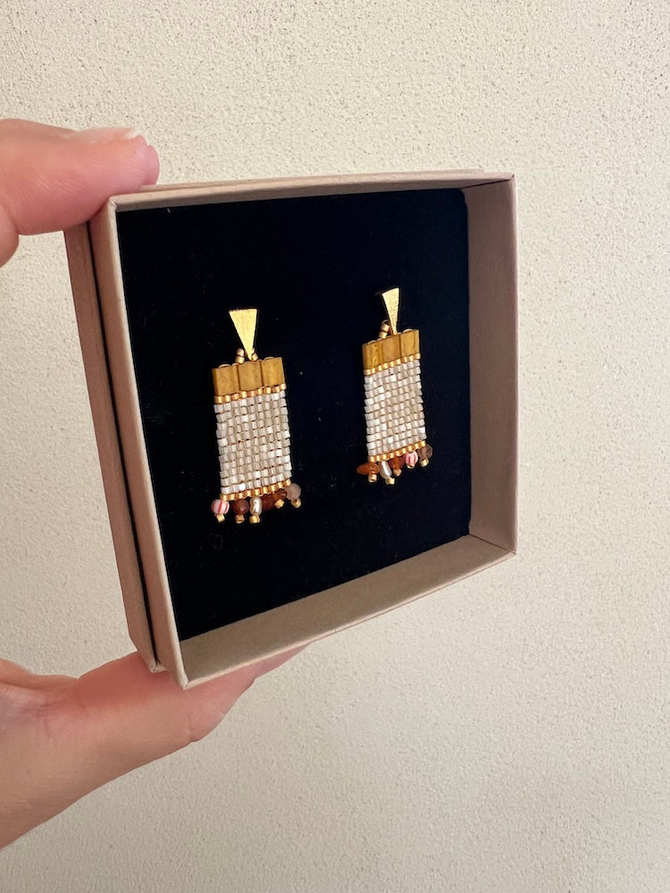 A Winter's Tale : Woven earrings